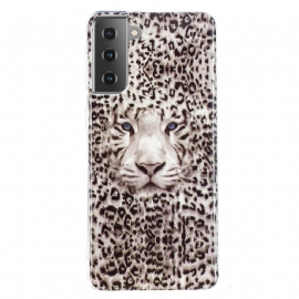 Kryty Na Mobil Na Samsung Galaxy S21 5G Fluorescenční Leopard