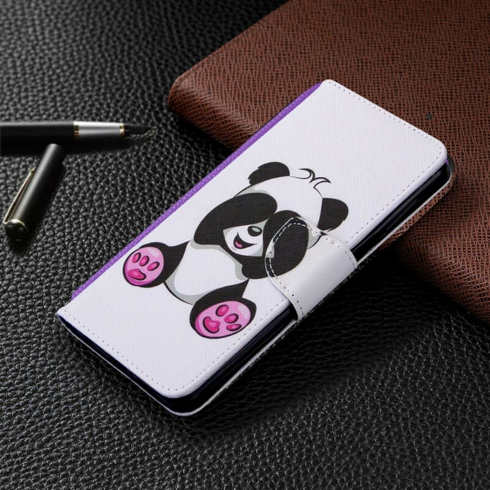 Flipové Pouzdro Na Xiaomi Redmi Note 9S / Note 9 Pro Panda Zábava