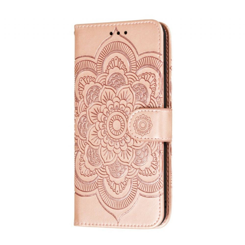 Kožené Pouzdro Na Xiaomi Redmi Note 9S / Note 9 Pro Celá Mandala