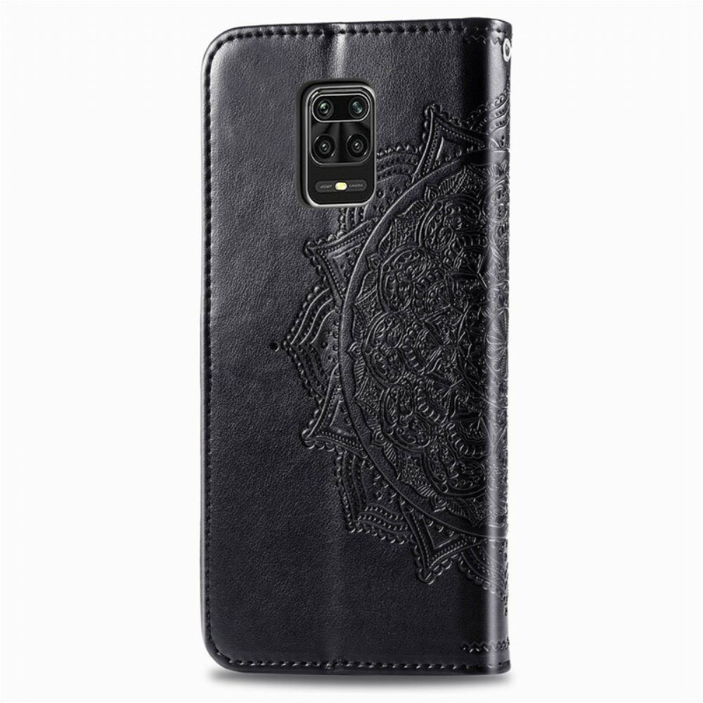 Kožené Pouzdro Na Xiaomi Redmi Note 9S / Note 9 Pro Středověká Mandala