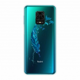 Kryt Na Xiaomi Redmi Note 9S / Note 9 Pro Krásné Modré Pírko