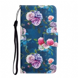 Flipové Pouzdro Na Poco M4 Pro 5G Liberty Royal Flowers