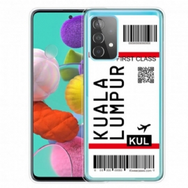 Kryt Na Samsung Galaxy A52 4G / A52 5G / A52s 5G Palubní Vstupenka Do Kuala Lumpur