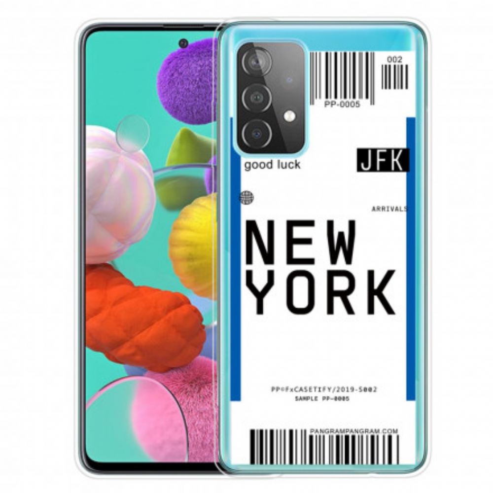 Kryt Na Samsung Galaxy A52 4G / A52 5G / A52s 5G Palubní Vstupenka Do New Yorku