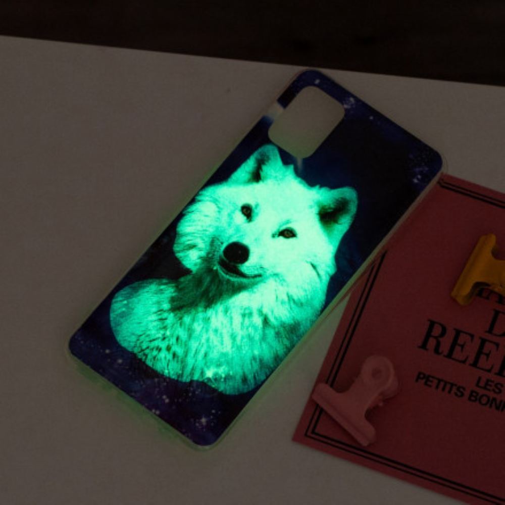 Kryty Na Mobil Na Samsung Galaxy A52 4G / A52 5G / A52s 5G Fluorescenční Série Wolf