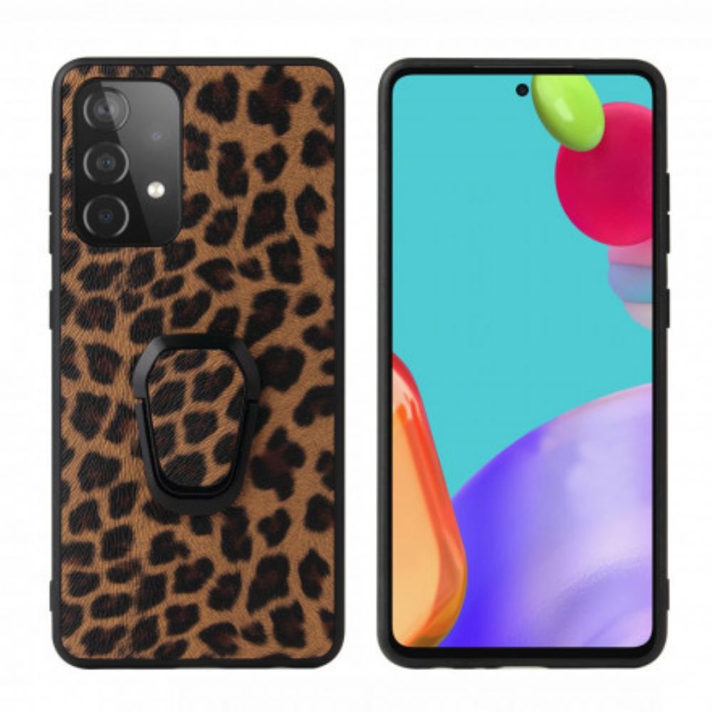 Kryty Na Mobil Na Samsung Galaxy A52 4G / A52 5G / A52s 5G Kroužek Ve Stylu Leoparda