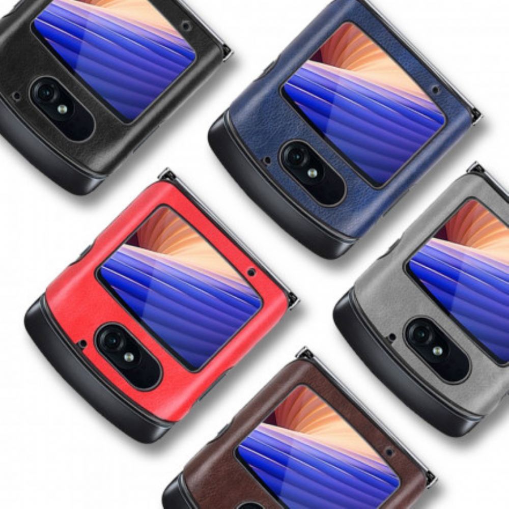 Kryt Na Motorola Razr 5G Umělá Kůže Z Liči