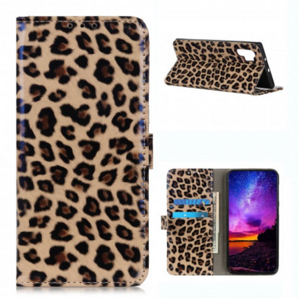 Flipové Pouzdro Na Samsung Galaxy A32 4G Obyčejný Leopard