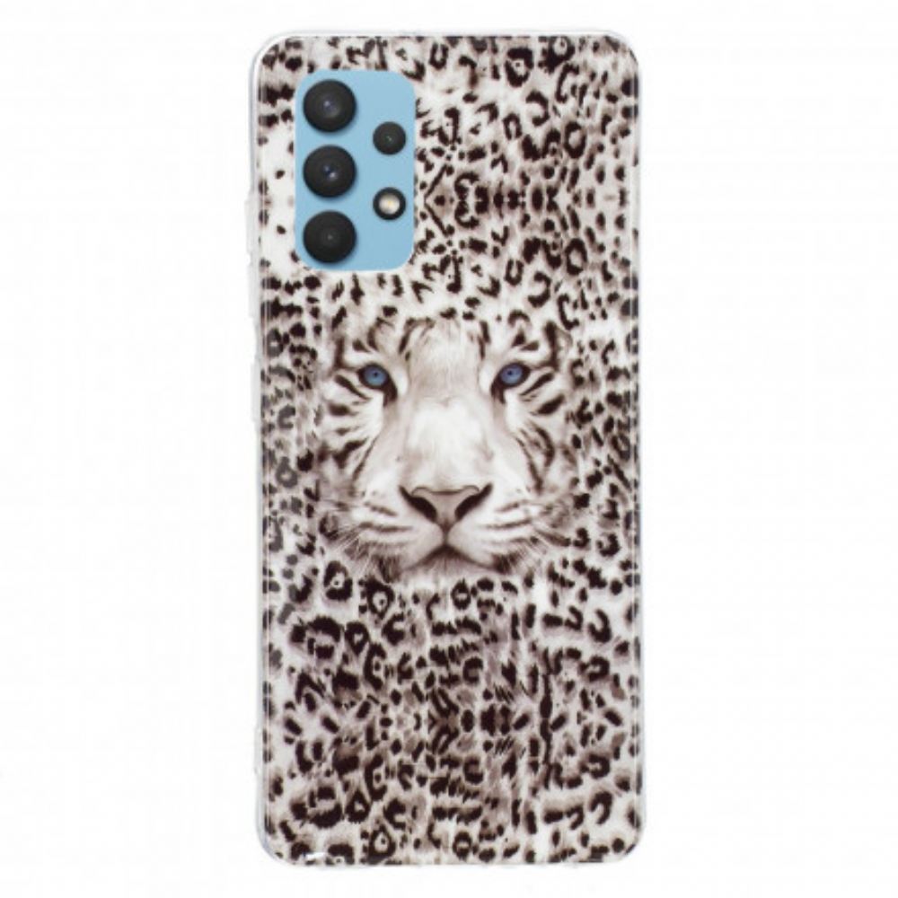 Kryt Na Samsung Galaxy A32 4G Fluorescenční Leopard