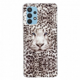 Kryt Na Samsung Galaxy A32 4G Fluorescenční Leopard