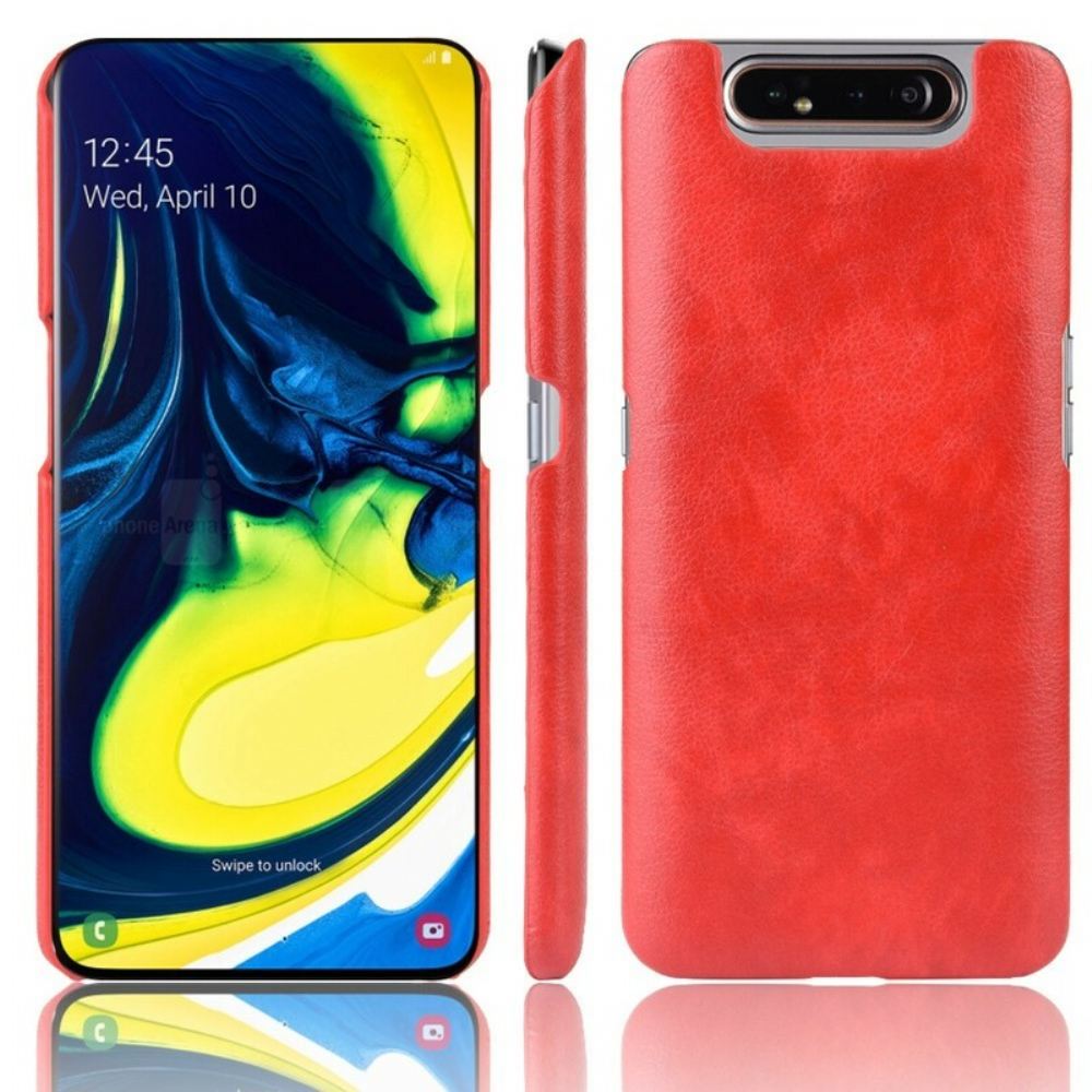 Kryt Na Samsung Galaxy A90 / A80 Kožený Efekt Litchi