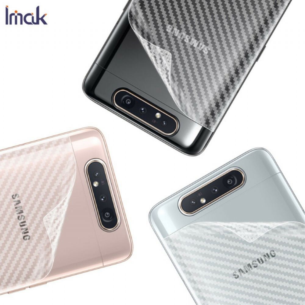 Zadní Ochranná Fólie Pro Samsung Galaxy A90 / A80 Carbon Style Imak