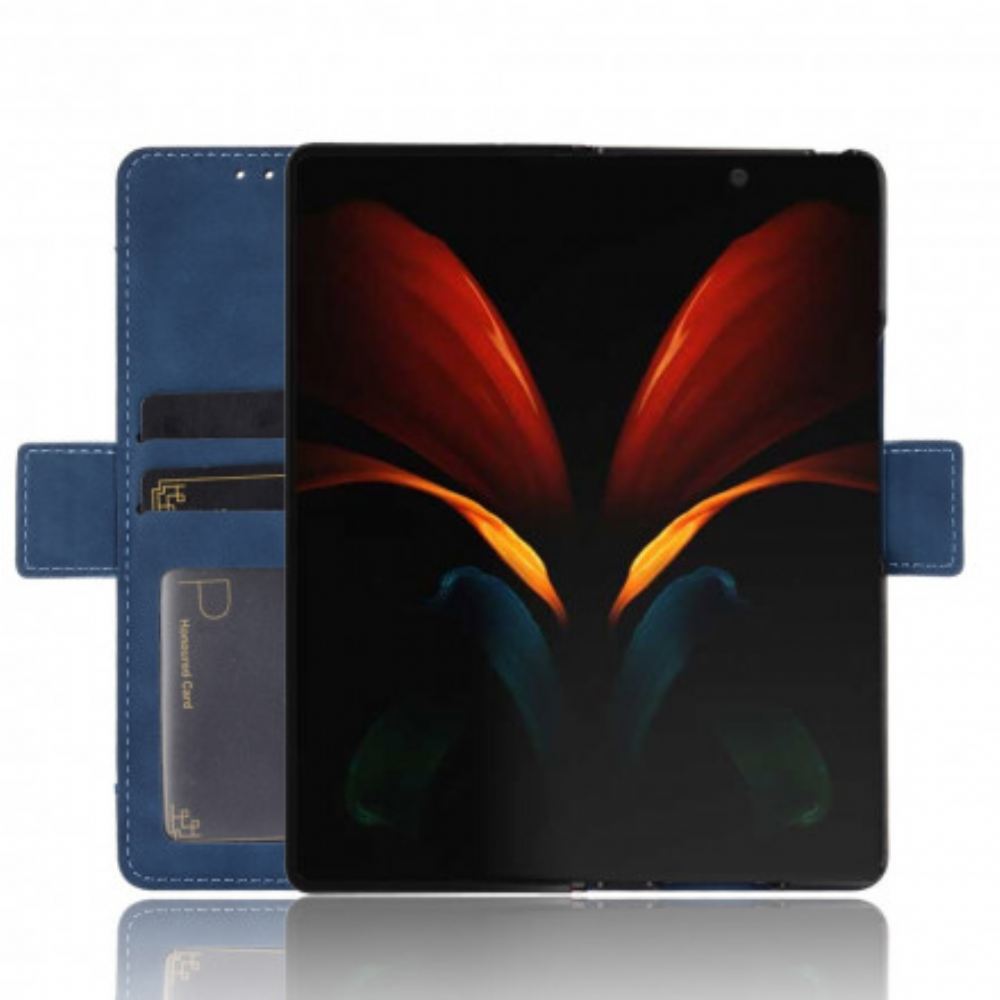 Flipové Pouzdro Na Samsung Galaxy Z Fold 2 Multi-card První Třídy