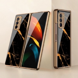 Kryt Na Samsung Galaxy Z Fold 2 Gkk Mramorové Tvrzené Sklo