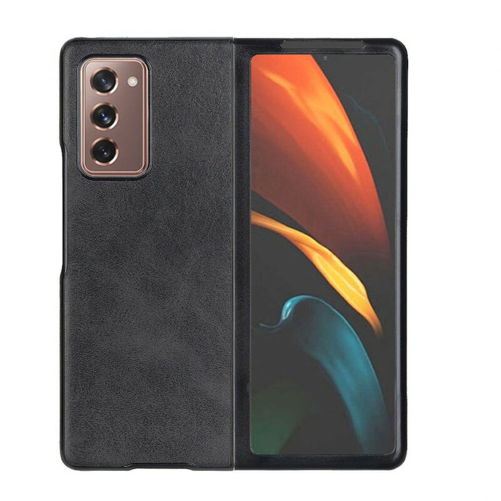 Kryt Na Samsung Galaxy Z Fold 2 Prémiová Umělá Kůže