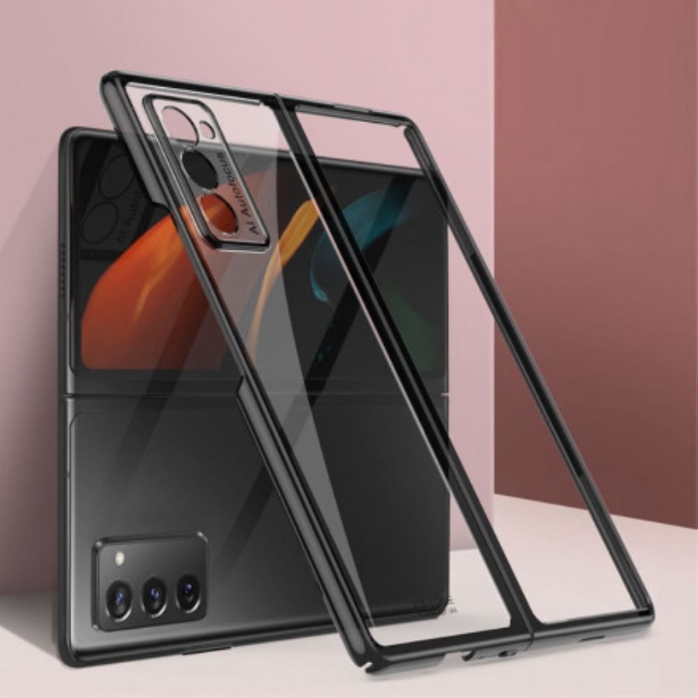 Kryt Na Samsung Galaxy Z Fold 2 Průhledné Kovové Okraje Gkk