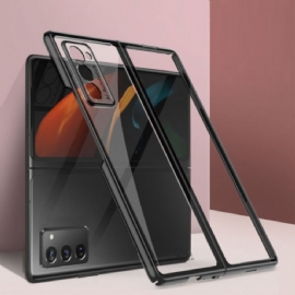 Kryt Na Samsung Galaxy Z Fold 2 Průhledné Kovové Okraje Gkk