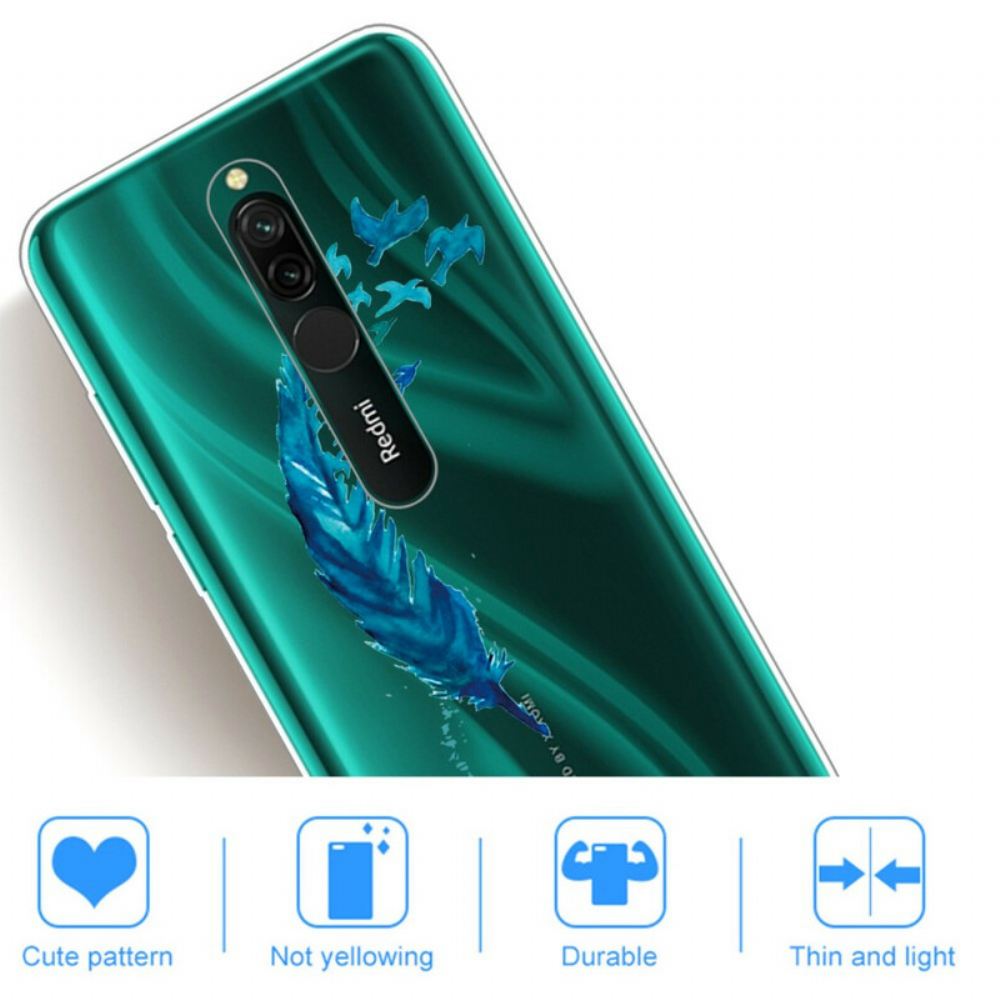 Kryt Na Xiaomi Redmi 8 Krásné Modré Pírko