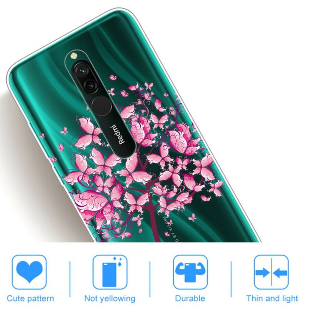 Kryt Na Xiaomi Redmi 8 Růžová Koruna Stromu