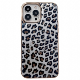 Kryt Na iPhone 14 Efekt Leopardí Kůže