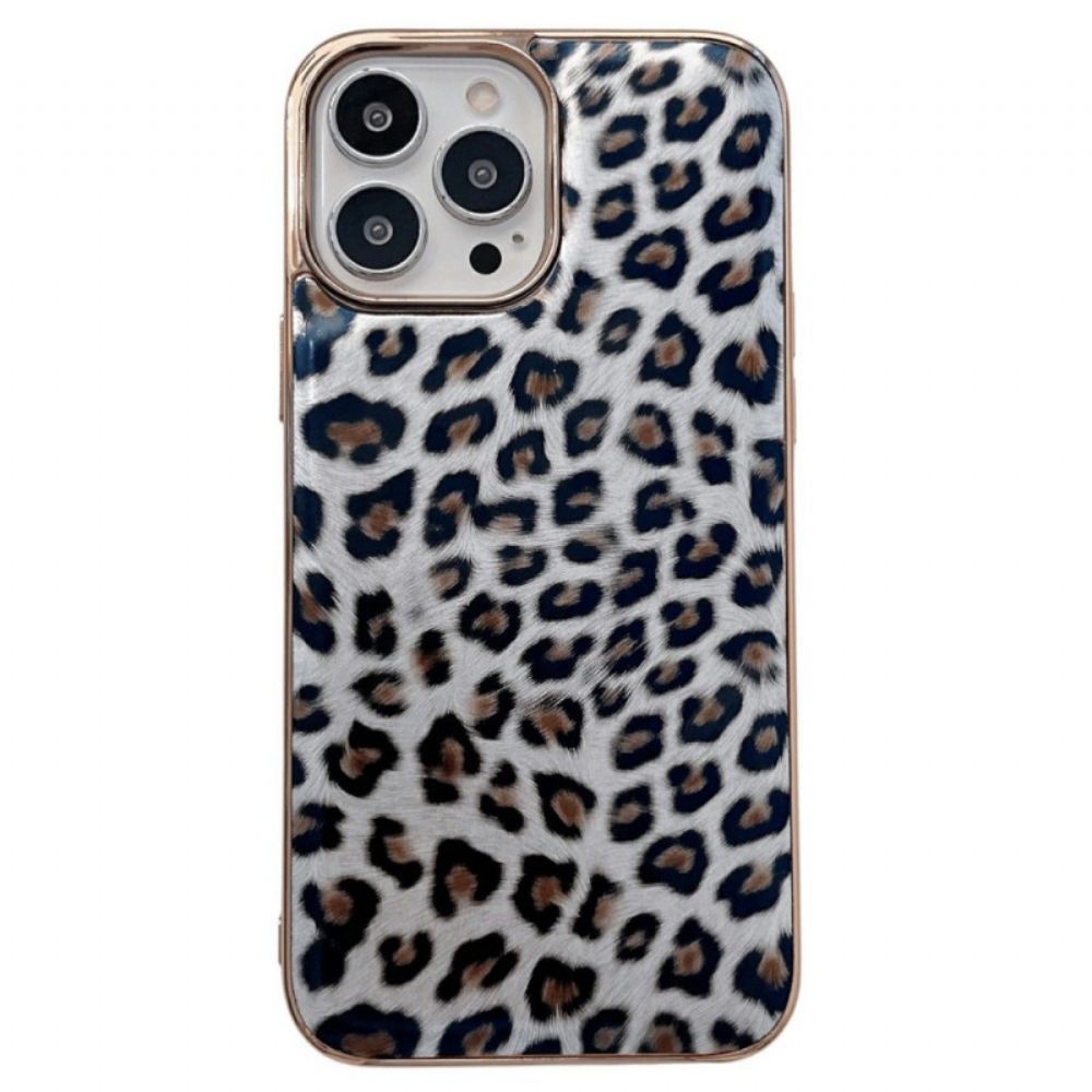 Kryt Na iPhone 14 Efekt Leopardí Kůže