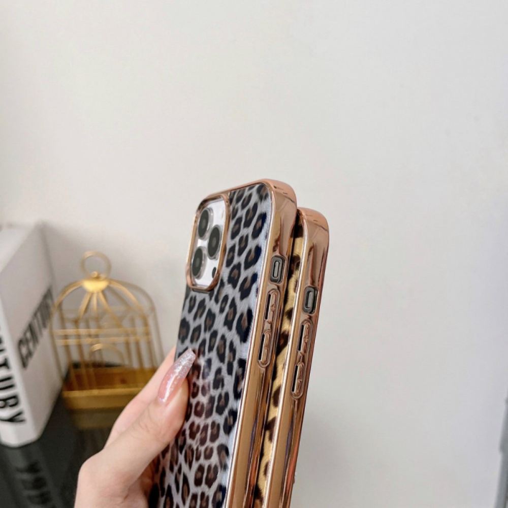 Kryt Na iPhone 14 Efekt Leopardí Kůže