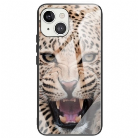 Kryt Na iPhone 14 Tvrzené Sklo Leopard