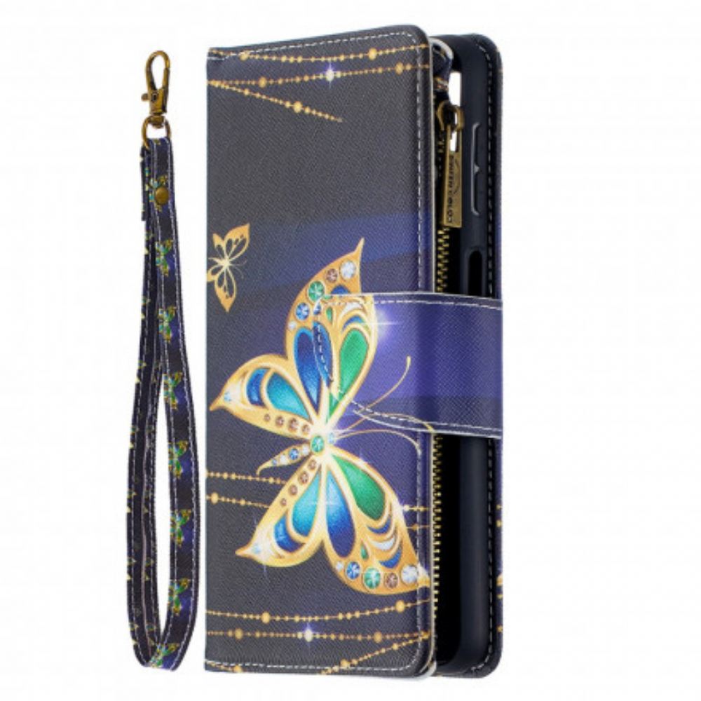 Flipové Pouzdro Na Samsung Galaxy A32 5G Butterflies Art Pouzdro Na Zip