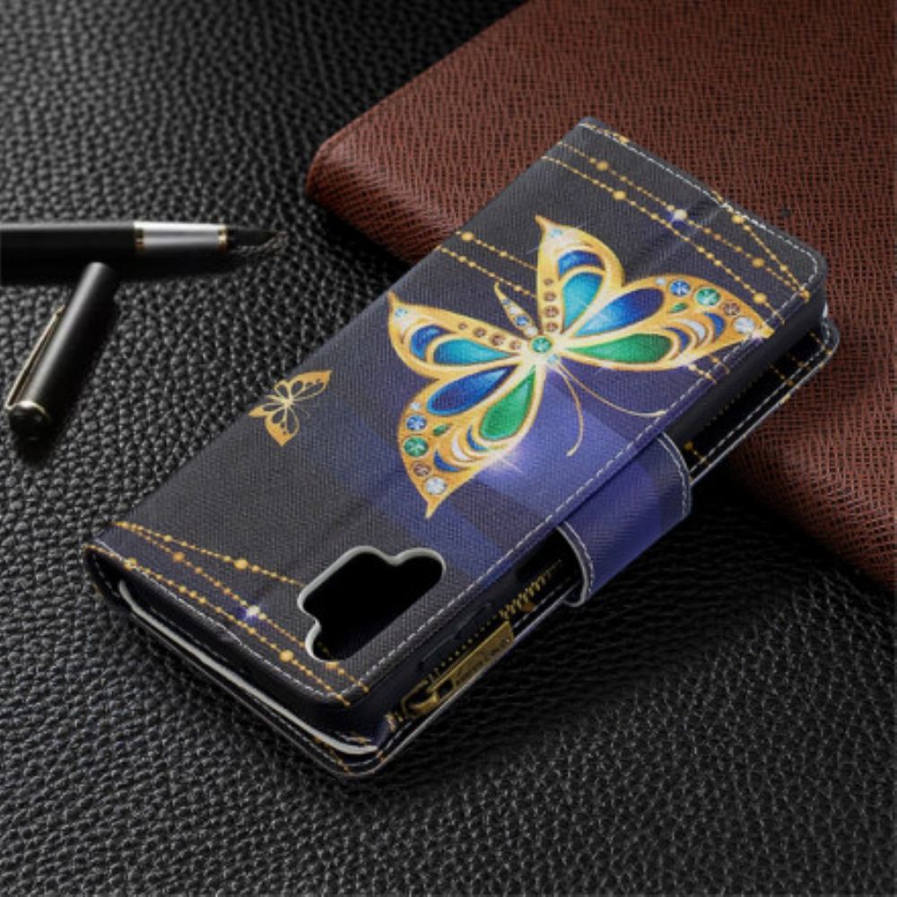 Flipové Pouzdro Na Samsung Galaxy A32 5G Butterflies Art Pouzdro Na Zip