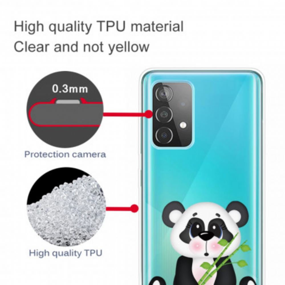 Kryt Na Samsung Galaxy A32 5G Transparentní Smutná Panda