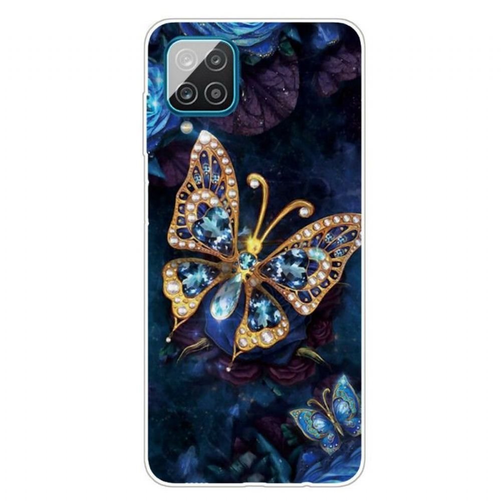 Kryt Na Samsung Galaxy M12 / A12 Butterfly Luxus