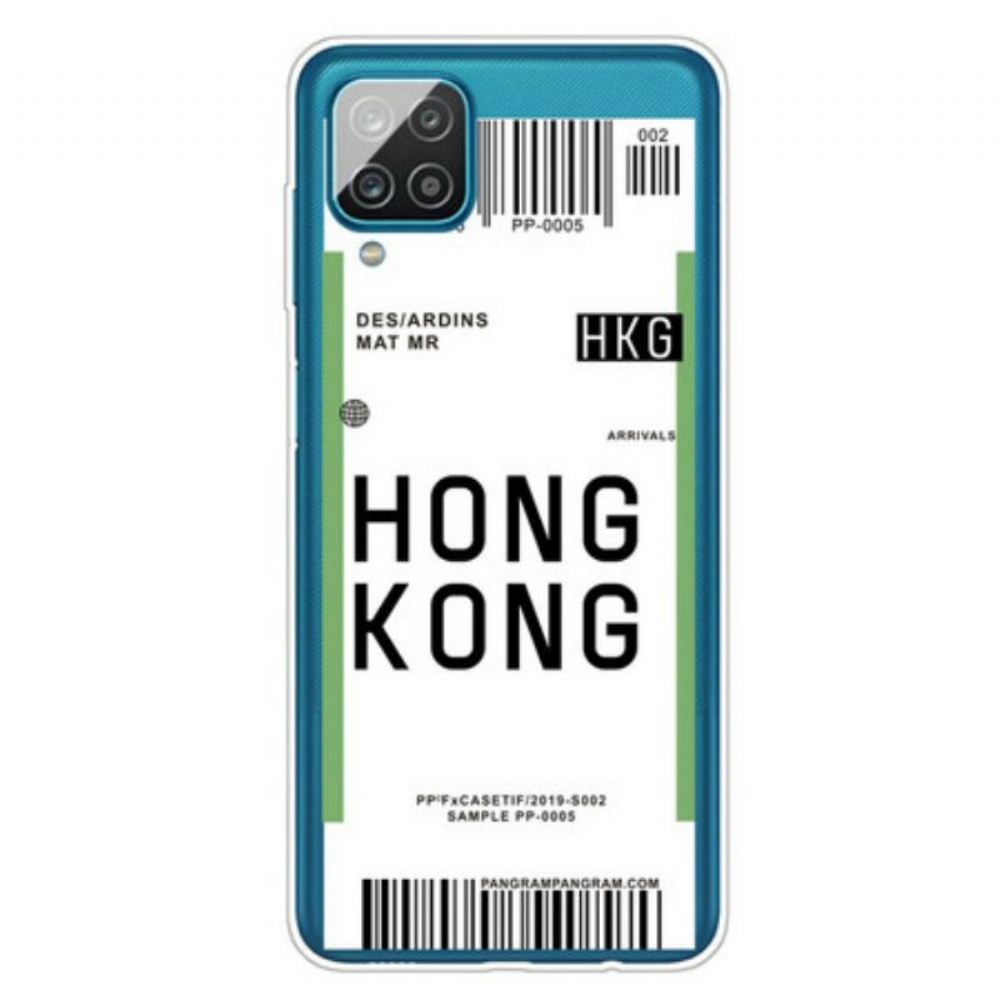 Kryt Na Samsung Galaxy M12 / A12 Palubní Vstupenka Do Hong Kongu