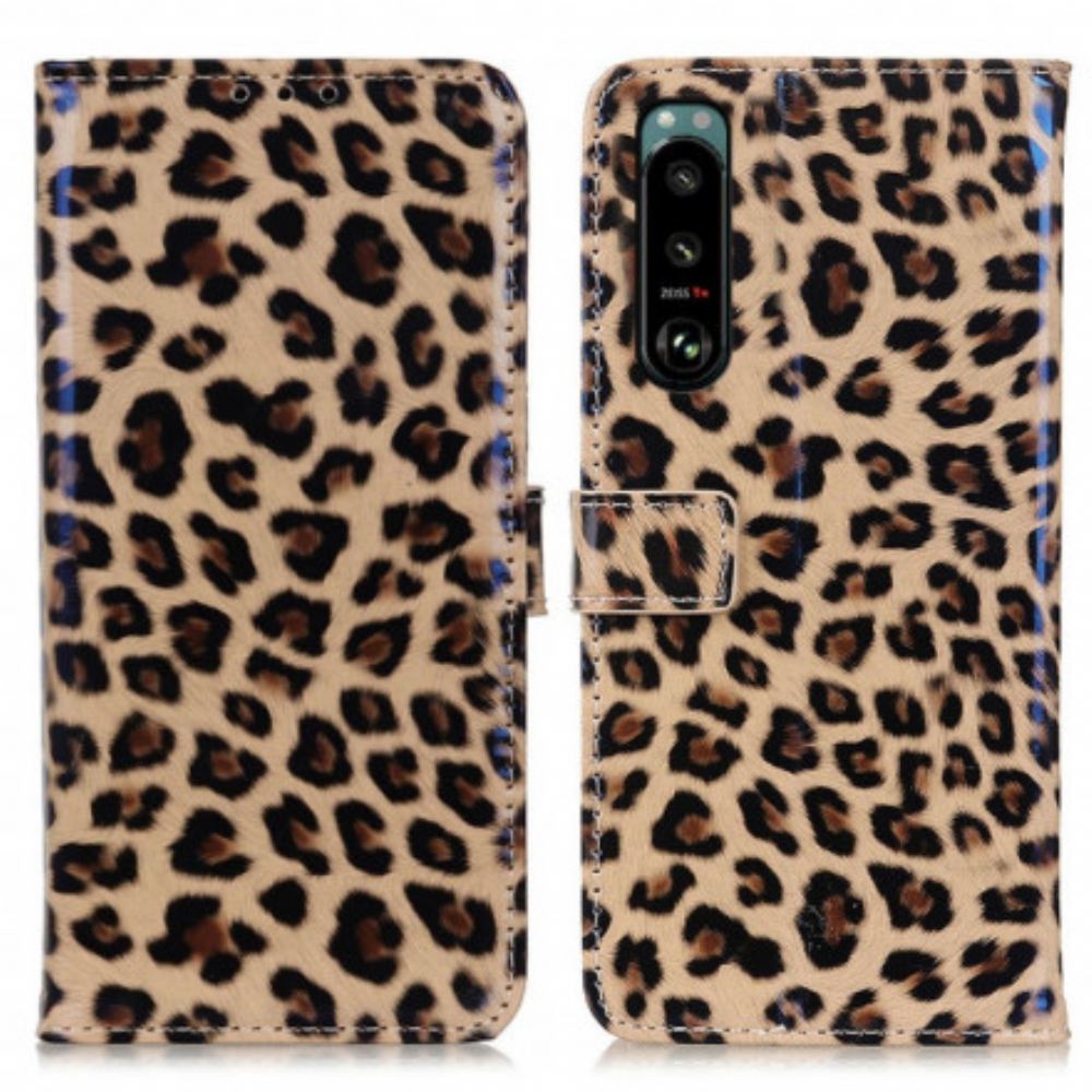 Flipové Pouzdro Na Sony Xperia 5 III Jediný Leopard