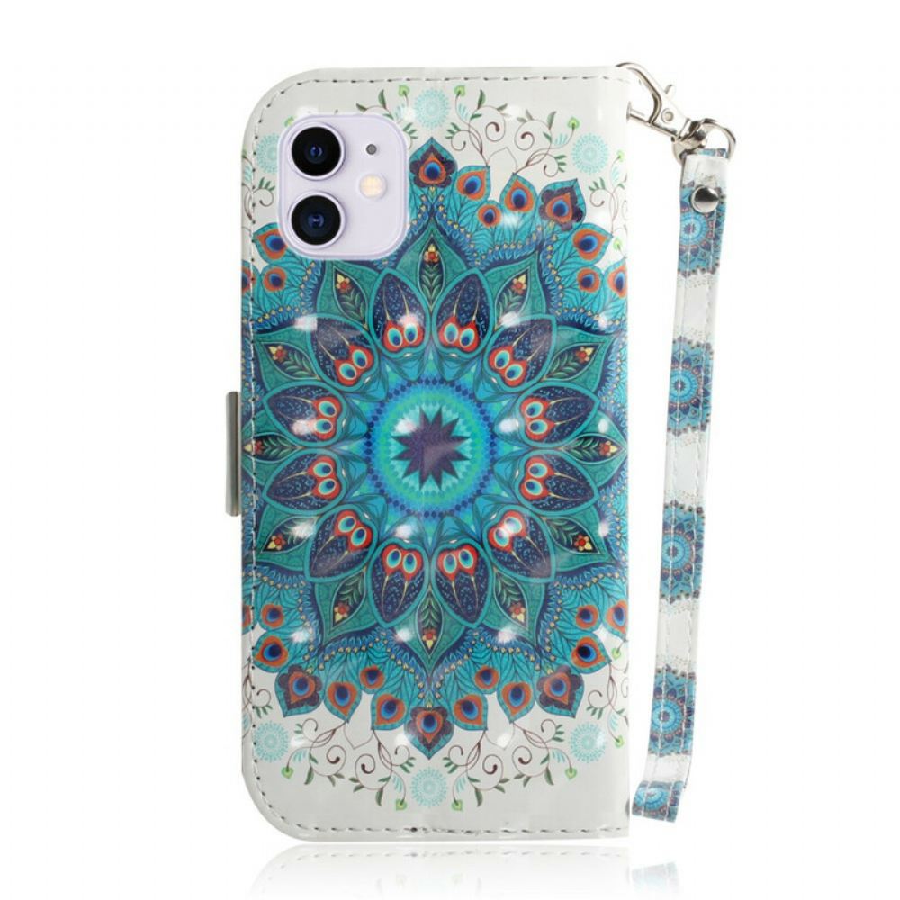 Flipové Pouzdro Na iPhone 12 / 12 Pro Na Lana Mistrovská Strappy Mandala