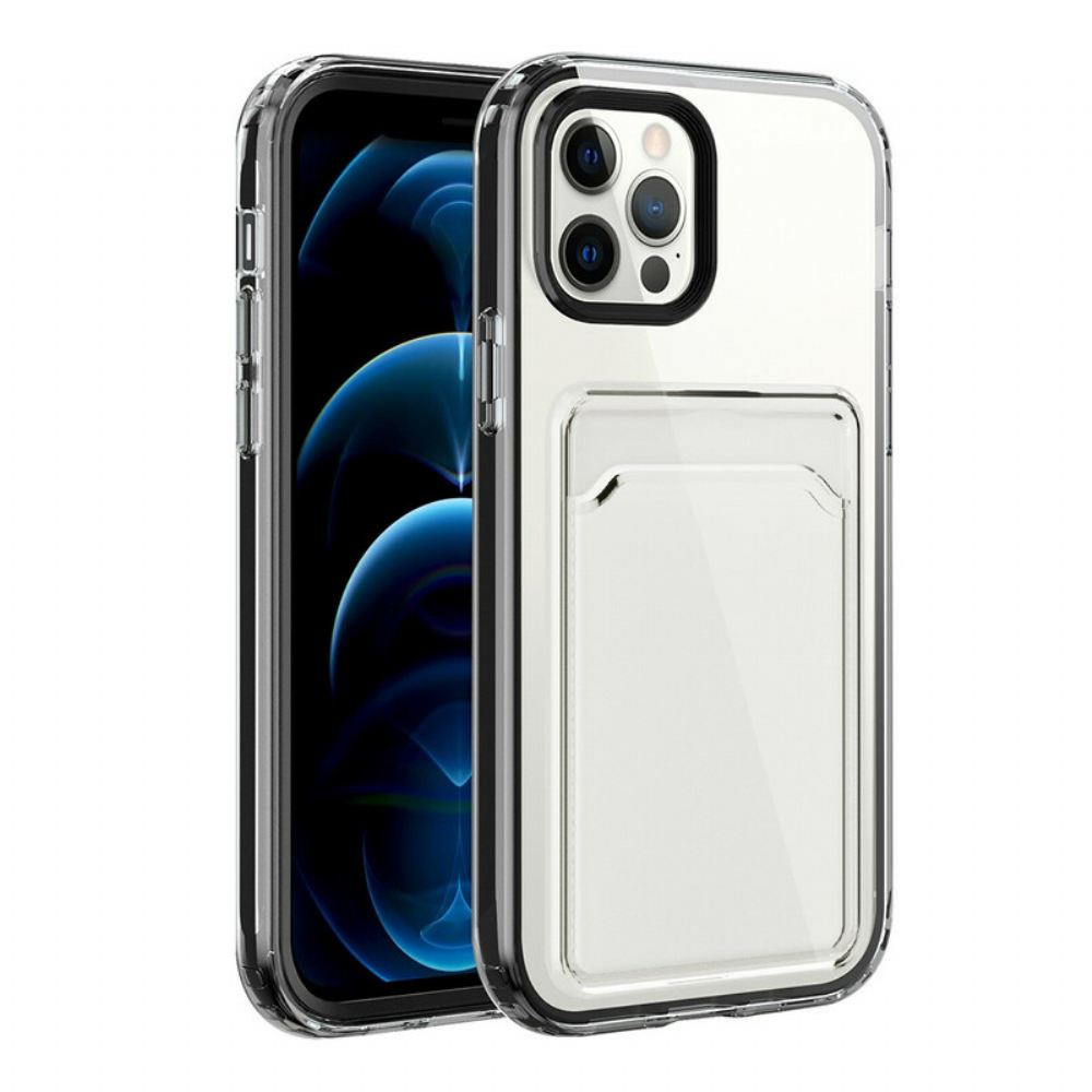 Kryt Na iPhone 12 / 12 Pro Vymažte Držitel Hybridní Karty