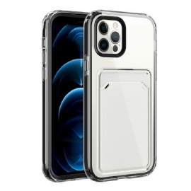 Kryt Na iPhone 12 / 12 Pro Vymažte Držitel Hybridní Karty