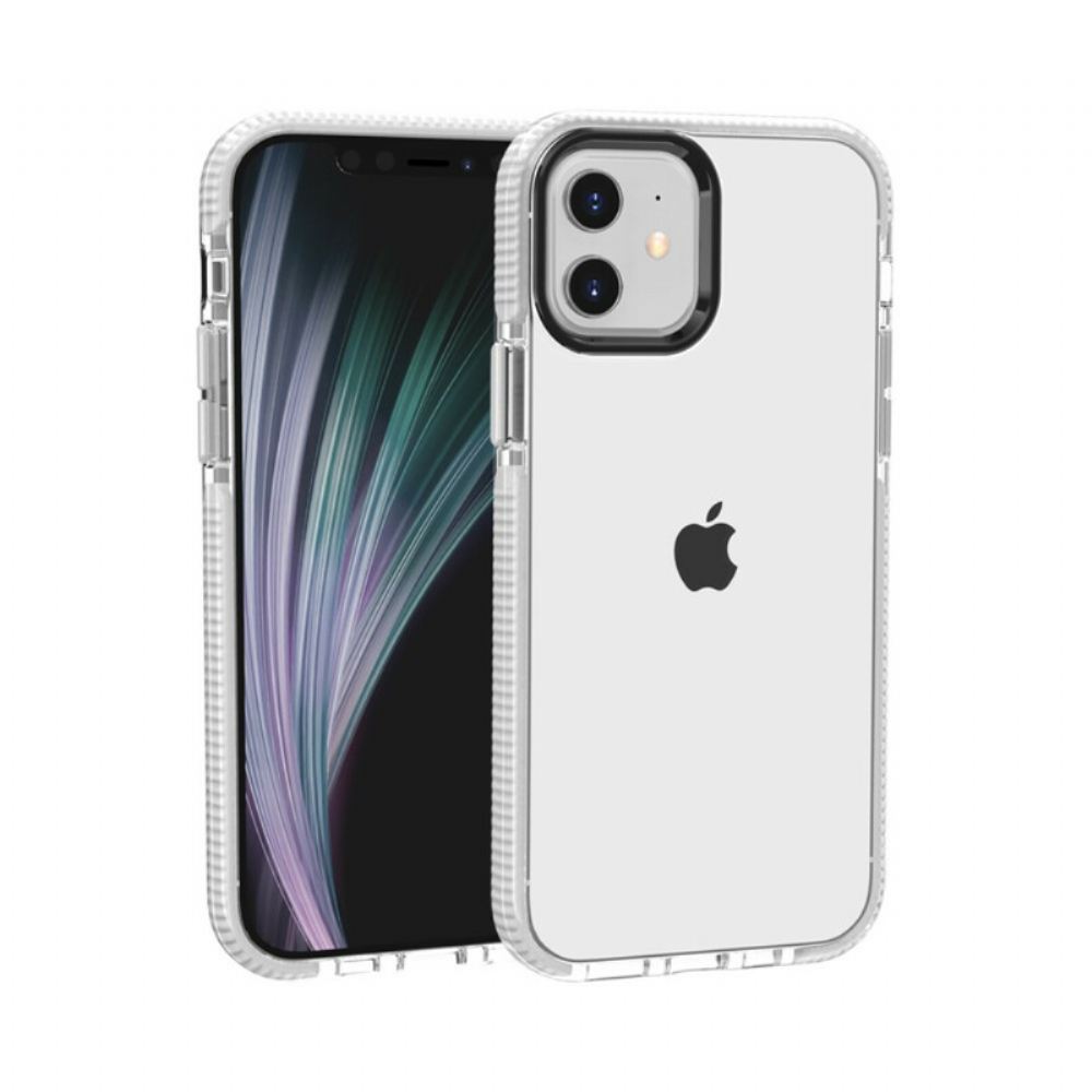 Kryt Na iPhone 12 / 12 Pro Čiré Silikonové Okraje