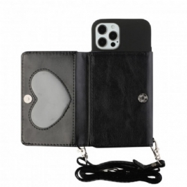 Kryty Na Mobil Na iPhone 12 / 12 Pro Držák Crossbody Karty