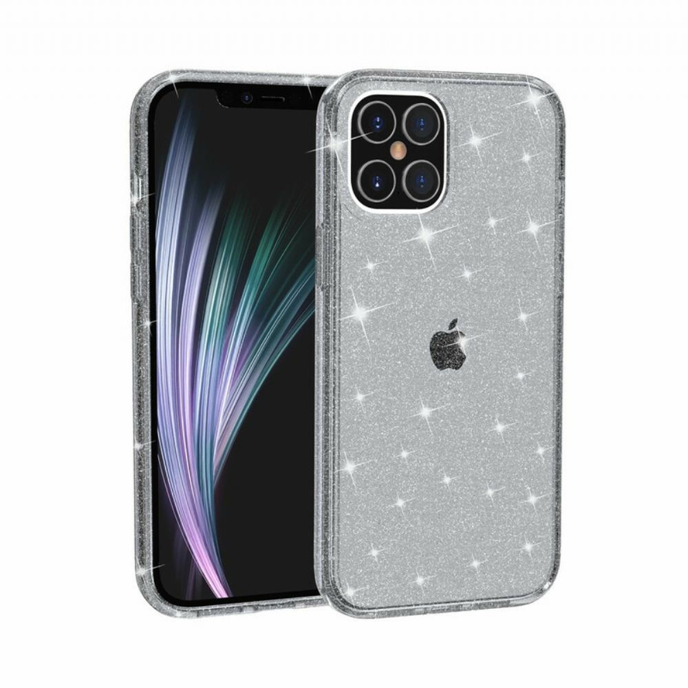 Kryty Na Mobil Na iPhone 12 / 12 Pro Průhledné Flitry