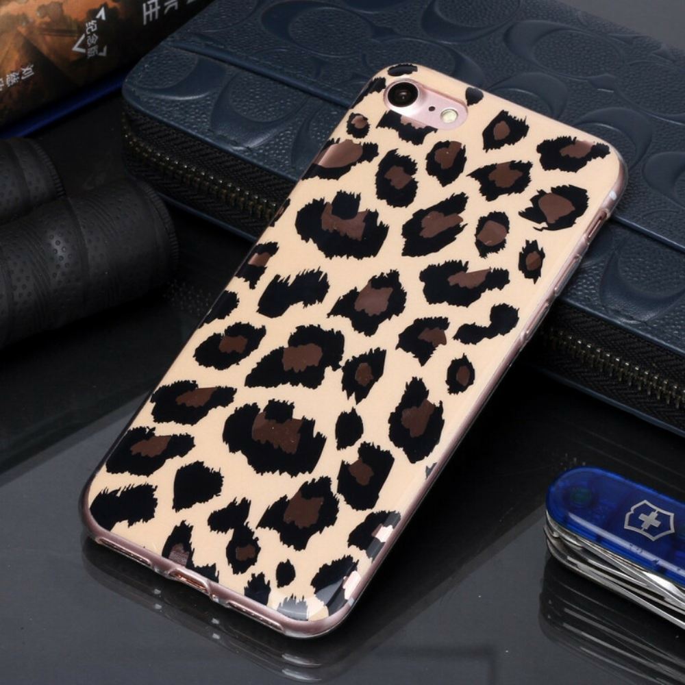 Kryt Na iPhone SE 3 / SE 2 / 8 / 7 Mramor Ve Stylu Leoparda