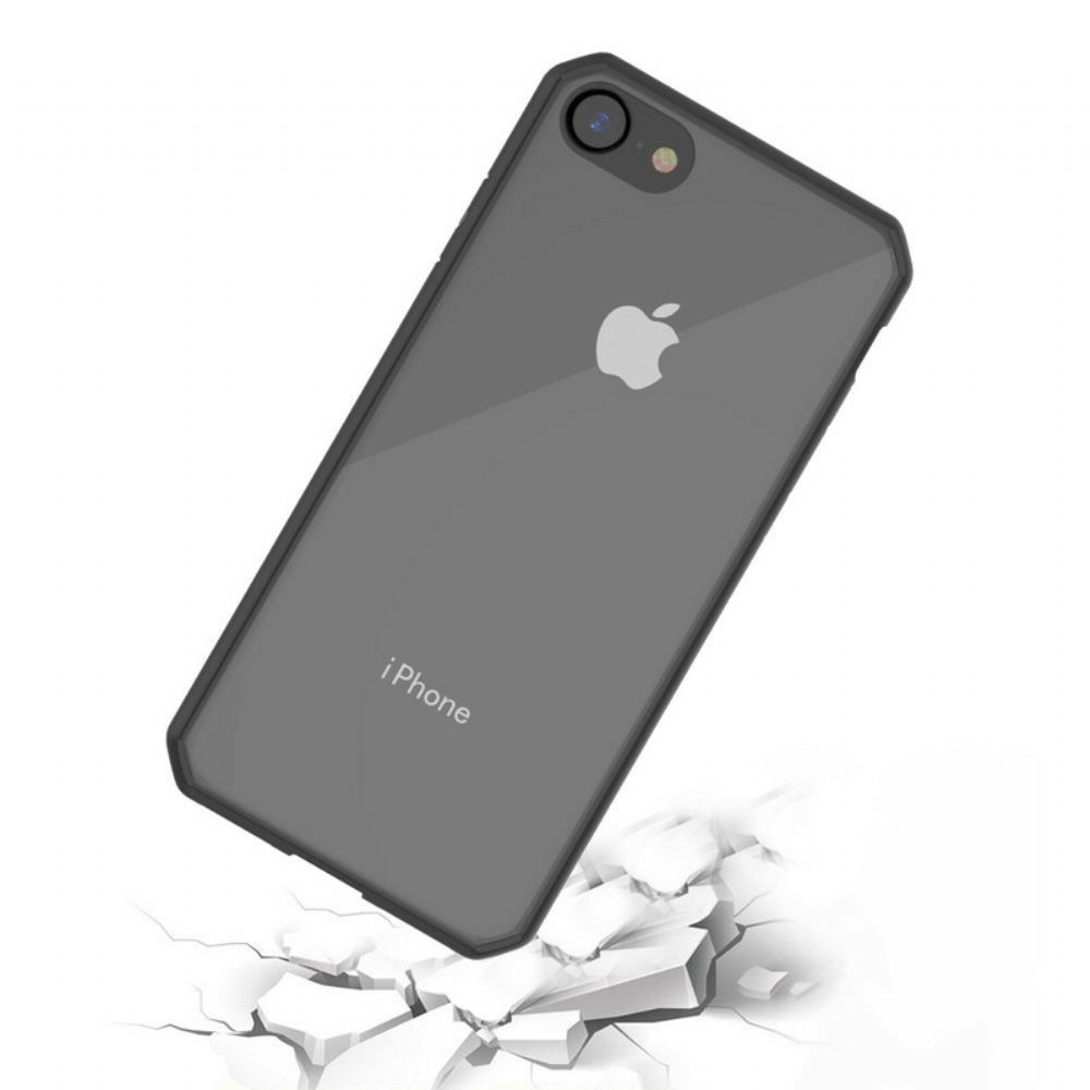 Kryt Na iPhone SE 3 / SE 2 / 8 / 7 Průhledné Barevné Okraje