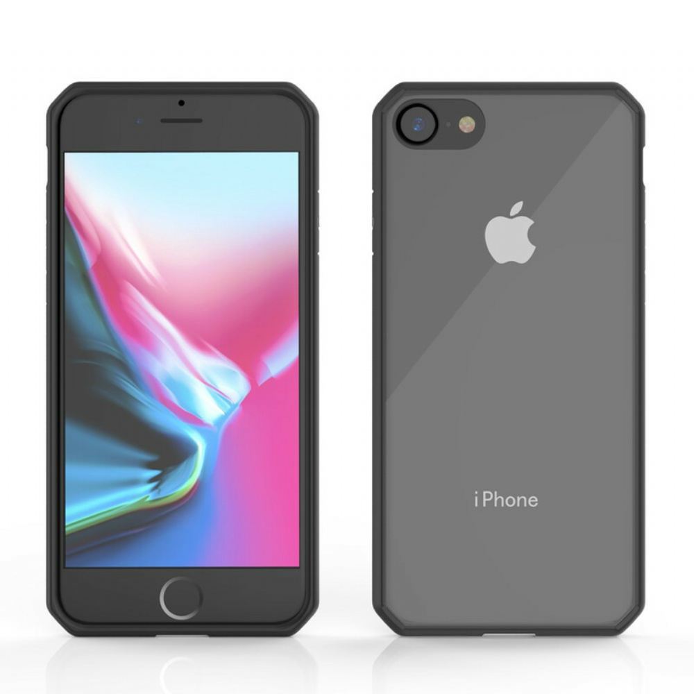 Kryt Na iPhone SE 3 / SE 2 / 8 / 7 Průhledné Barevné Okraje