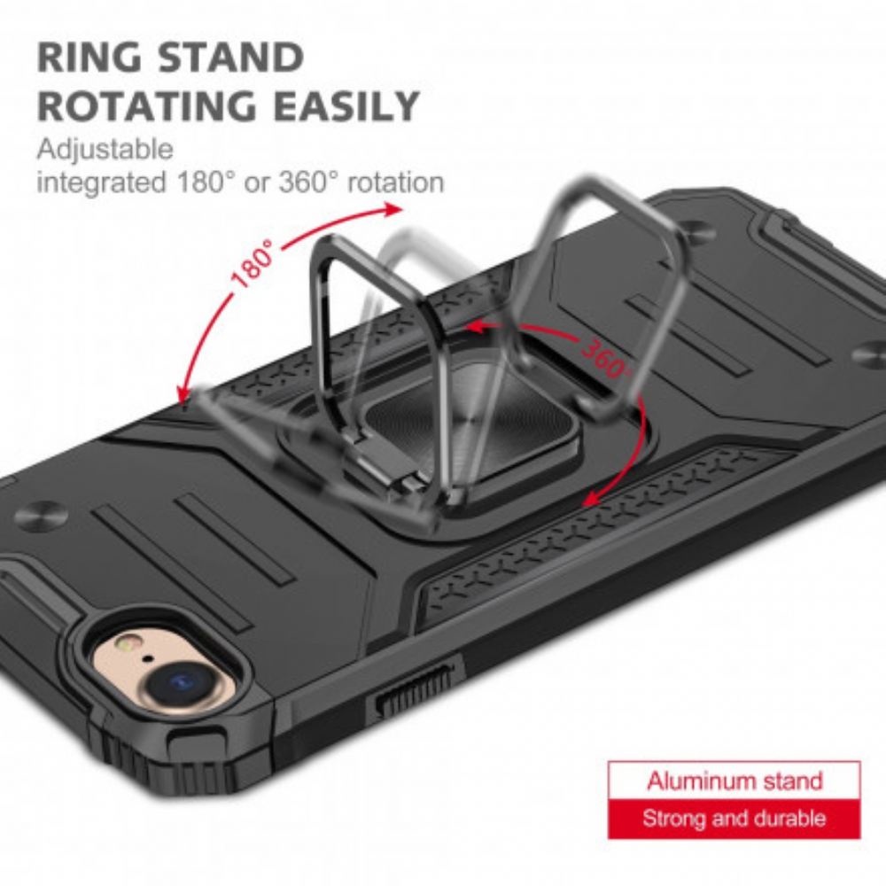 Kryt Na iPhone SE 3 / SE 2 / 8 / 7 Styl Brnění S Prstencovou Podporou