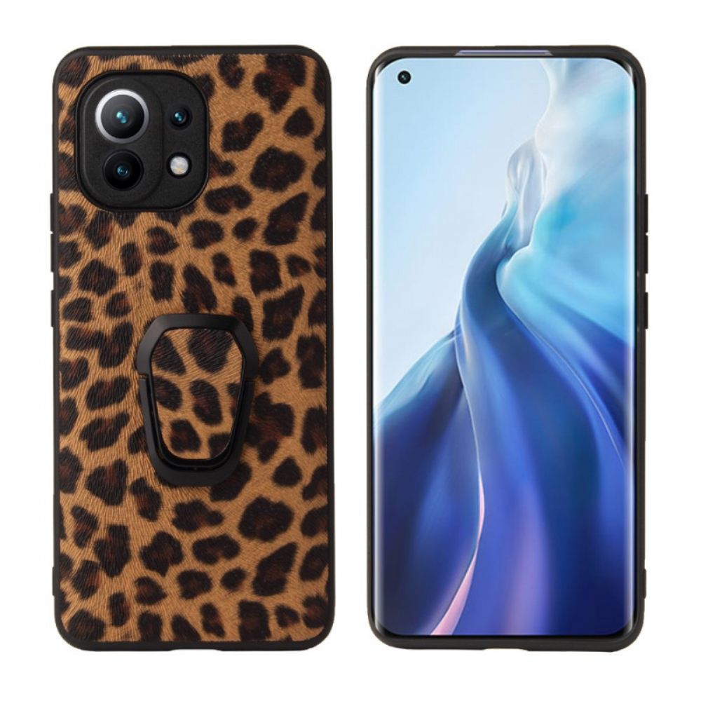 Kryty Na Mobil Na Xiaomi Mi 11 5G Kroužek Ve Stylu Leoparda