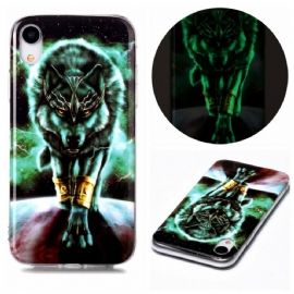 Kryt Na iPhone XR Fluorescentní Série Wolf