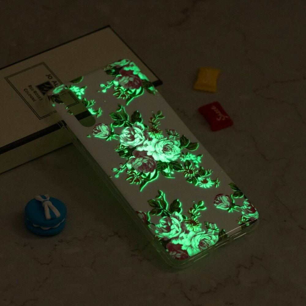 Kryt Na iPhone XR Fluorescenční Květiny Svobody