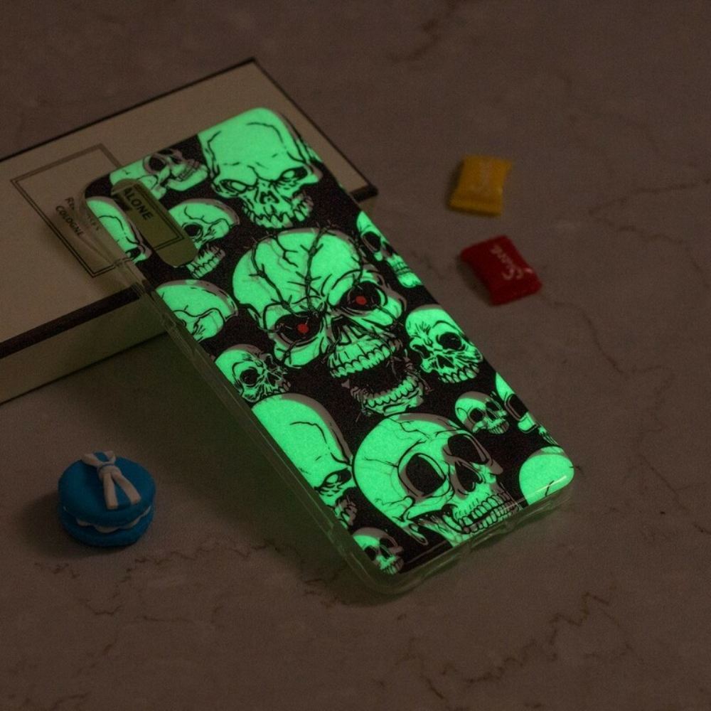 Kryty Na Mobil Na iPhone XR Varování Fluorescenční Lebky