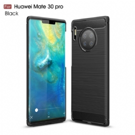 Kryt Na Huawei Mate 30 Pro Kartáčované Uhlíkové Vlákno