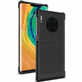 Kryt Na Huawei Mate 30 Pro Kartáčované Uhlíkové Vlákno Řady Imak Vega