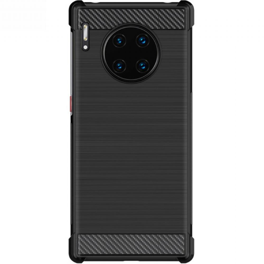 Kryt Na Huawei Mate 30 Pro Kartáčované Uhlíkové Vlákno Řady Imak Vega